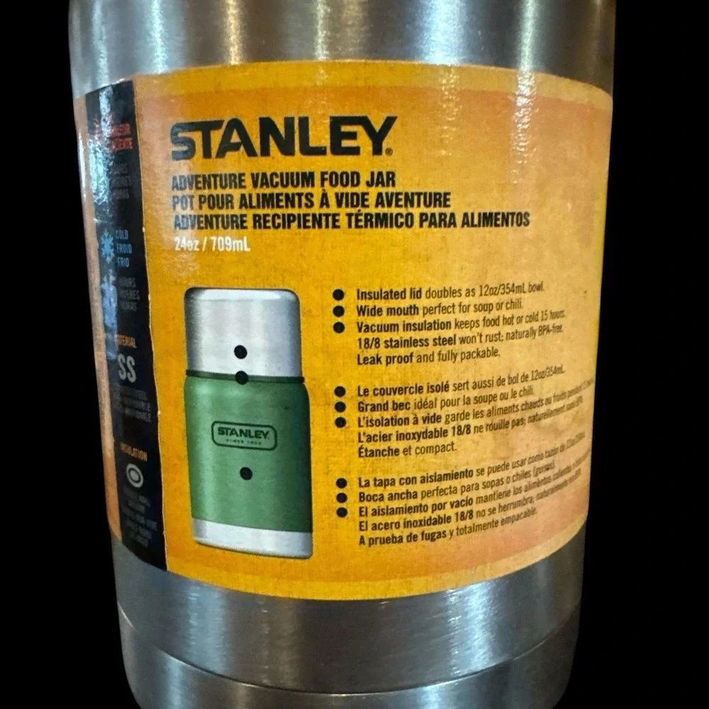 Stanley Lifetime Hot Food All Day 24 oz Adventure Vacuum Food Jar New Silver - Picture 6 of 10